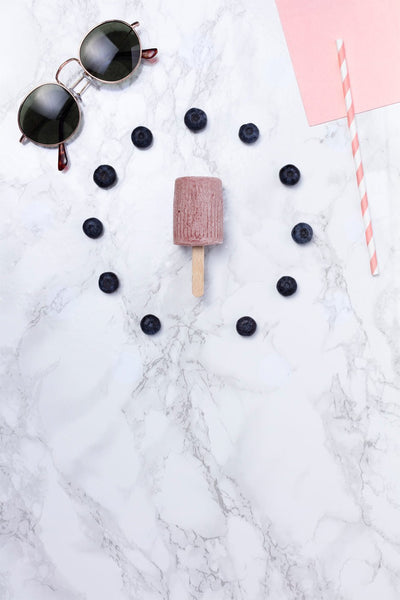 Petit suisse glacé au coulis de myrtilles - Popote Bébé