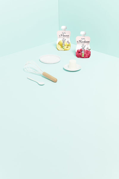 Crémeux aux pommes et aux framboises - Popote Bébé