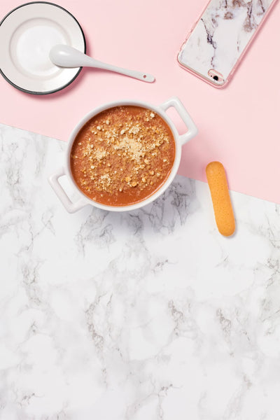 Crumble fondant à la banane et aux cerises - Popote Bébé