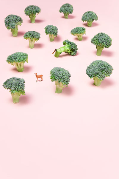 Mini-cake aux brocolis et au fromage de chèvre