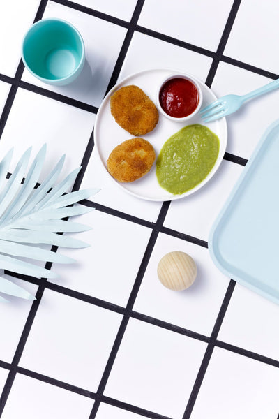 Nuggets croustillants de poulet et légumes