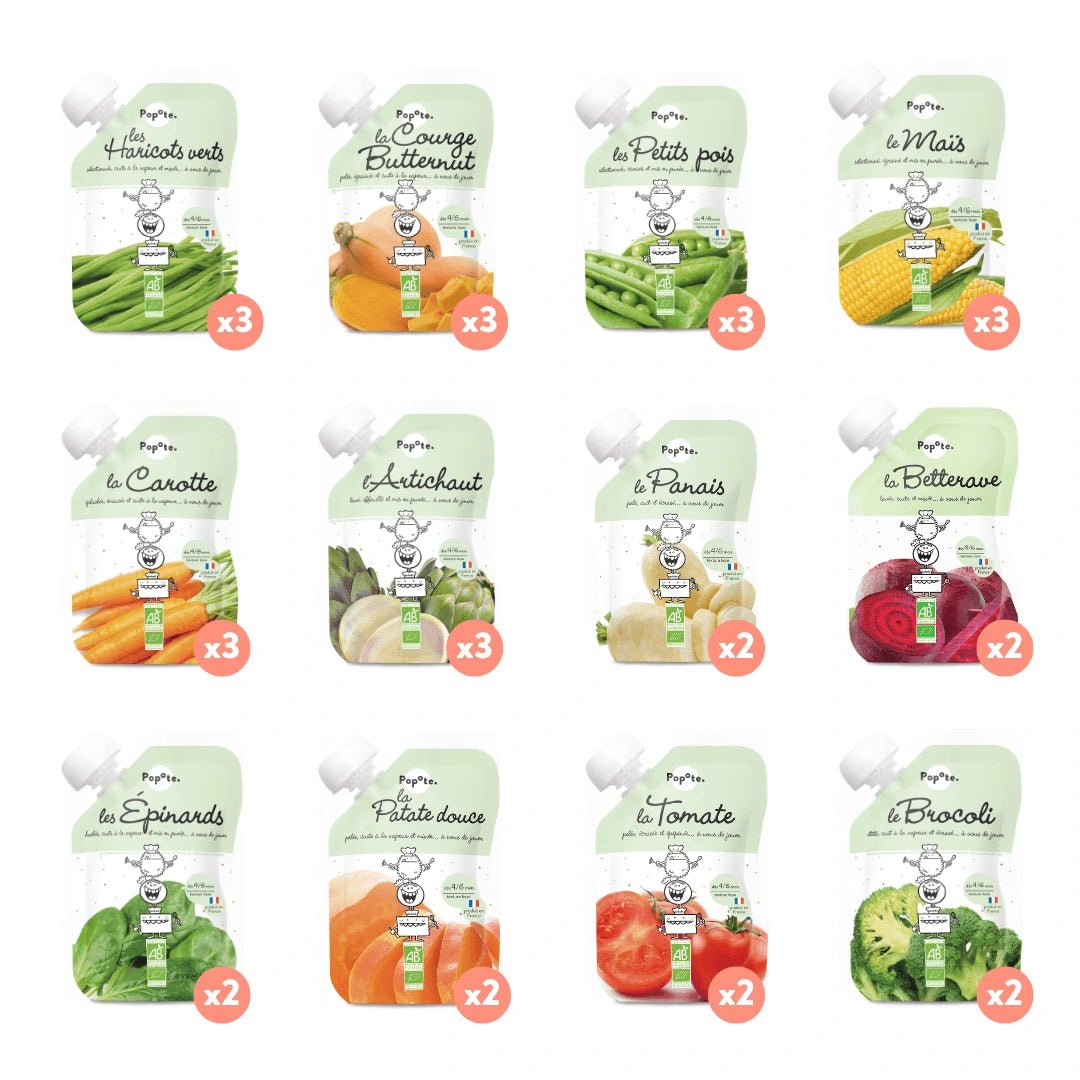 Les légumes pack découverte - Popote Bébé