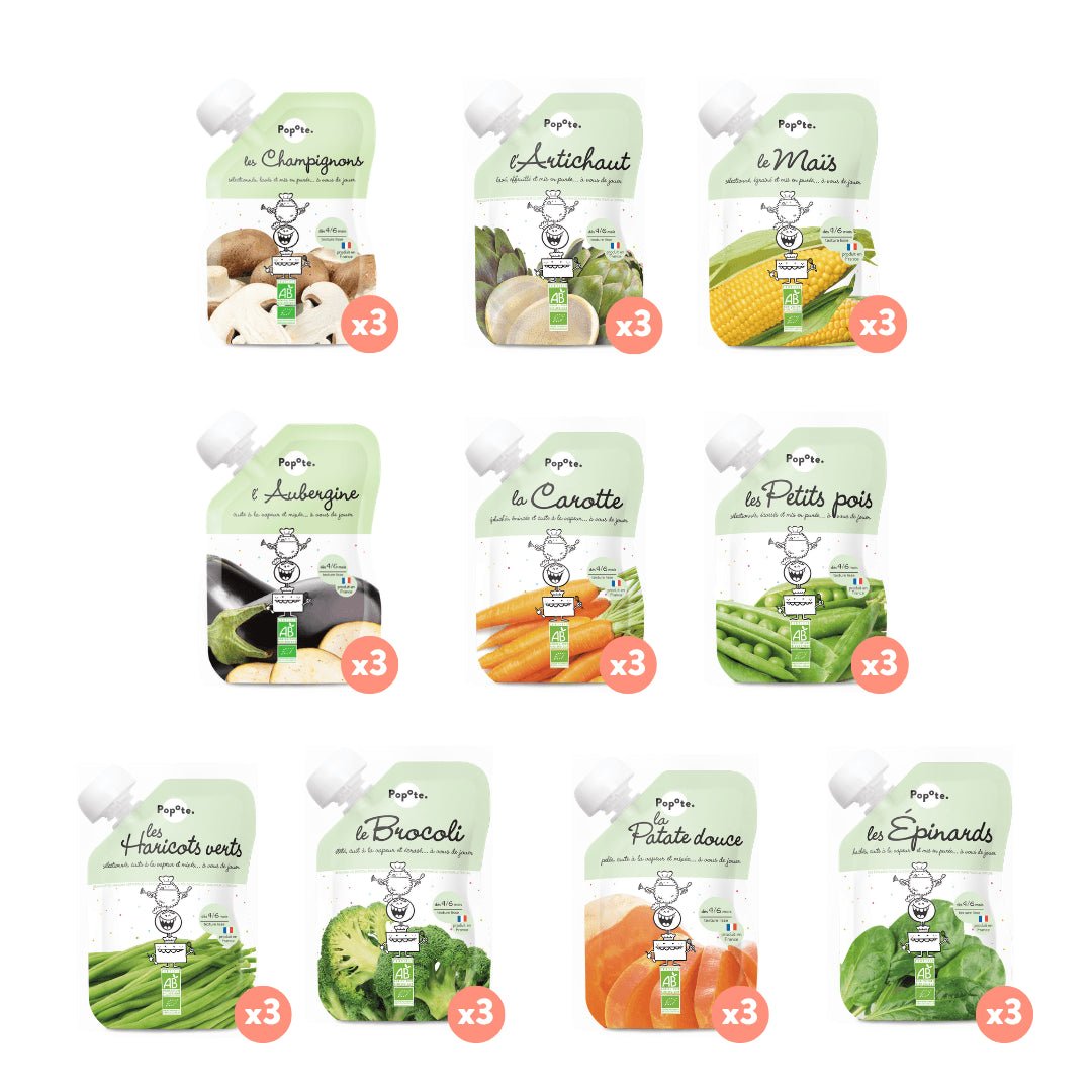 Les légumes pack découverte - Popote Bébé