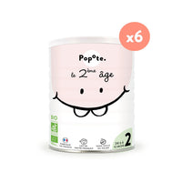 Lot de 6 laits 2ème âge 400g - Popote Bébé