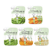 Pack de 10 gourdes légumes bio pour bébé dès 4/6 mois