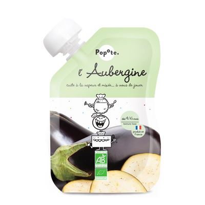 gourde de d'aubergine pour bébé bio