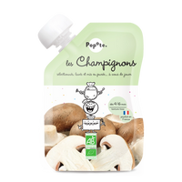 gourde de champignons bio pour bébé