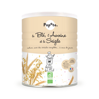 Une boîte de Les Céréales Blé, Avoine et Seigle bio bébé pour bébé dès 6 mois