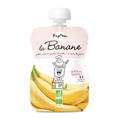 Compote de banane bio pour bébé