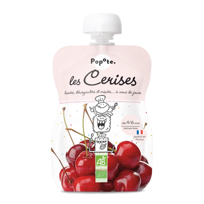 Compote de cerises bio pour bébé