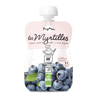 Compote de myrtilles pour bébé bio
