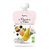 Compote bio prunes poire 120g pour bébé dès 4-6 mois - Popote Bébé