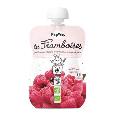 Compote de framboises pour bébé bio