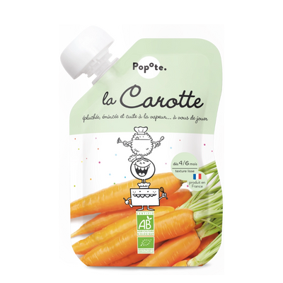 Purée de carotte bio pour bébé