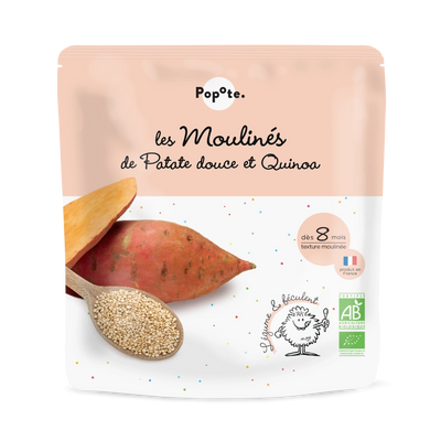 Moulinés Patate douce & Quinoa bio pour bébé dès 8 mois