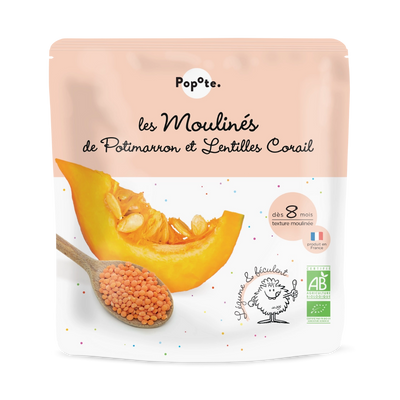 Moulinés Lentilles & Potimarron pour bébé bio