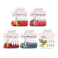 Pack de gourdes de fruits rouges pour bébé bio