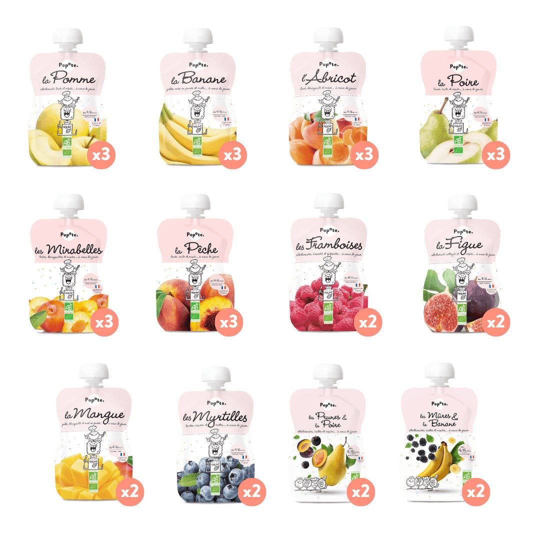 Les fruits pack découverte - Popote Bébé