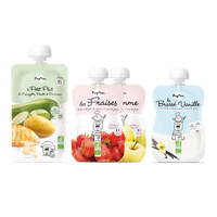 Mon pack pique-nique avec 4 gourdes (plat complet, fruits et brassé)