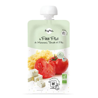 Le Petit Plat Macaroni Tomate Feta - Popote Bébé