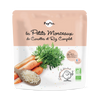 Petits morceaux Carottes & Riz complet pour bébé bio
